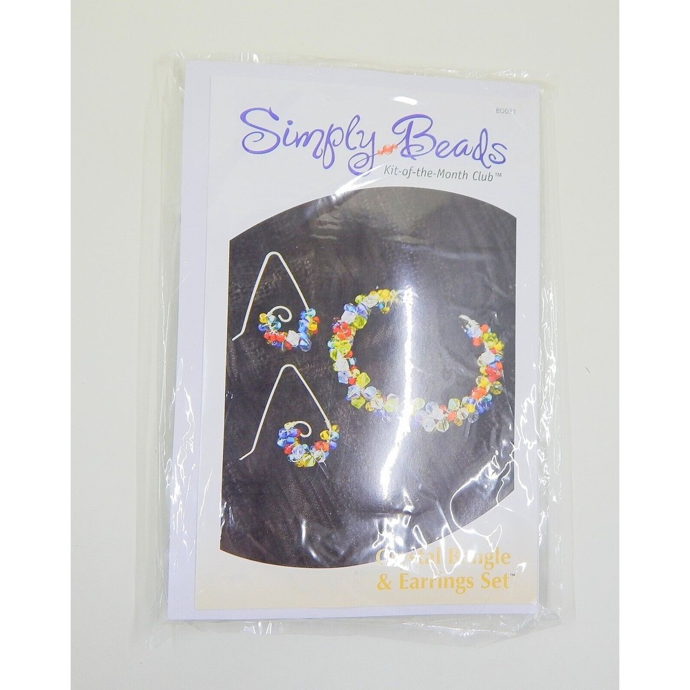 Annie’s Attic Simply Beads Kit of the Month Crystal Bangle & Earrings Set BD031